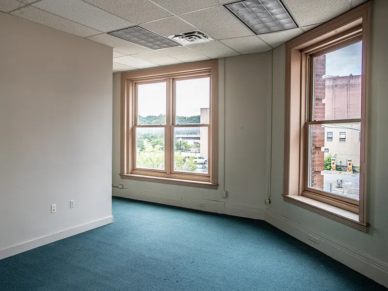 Office interior hallway